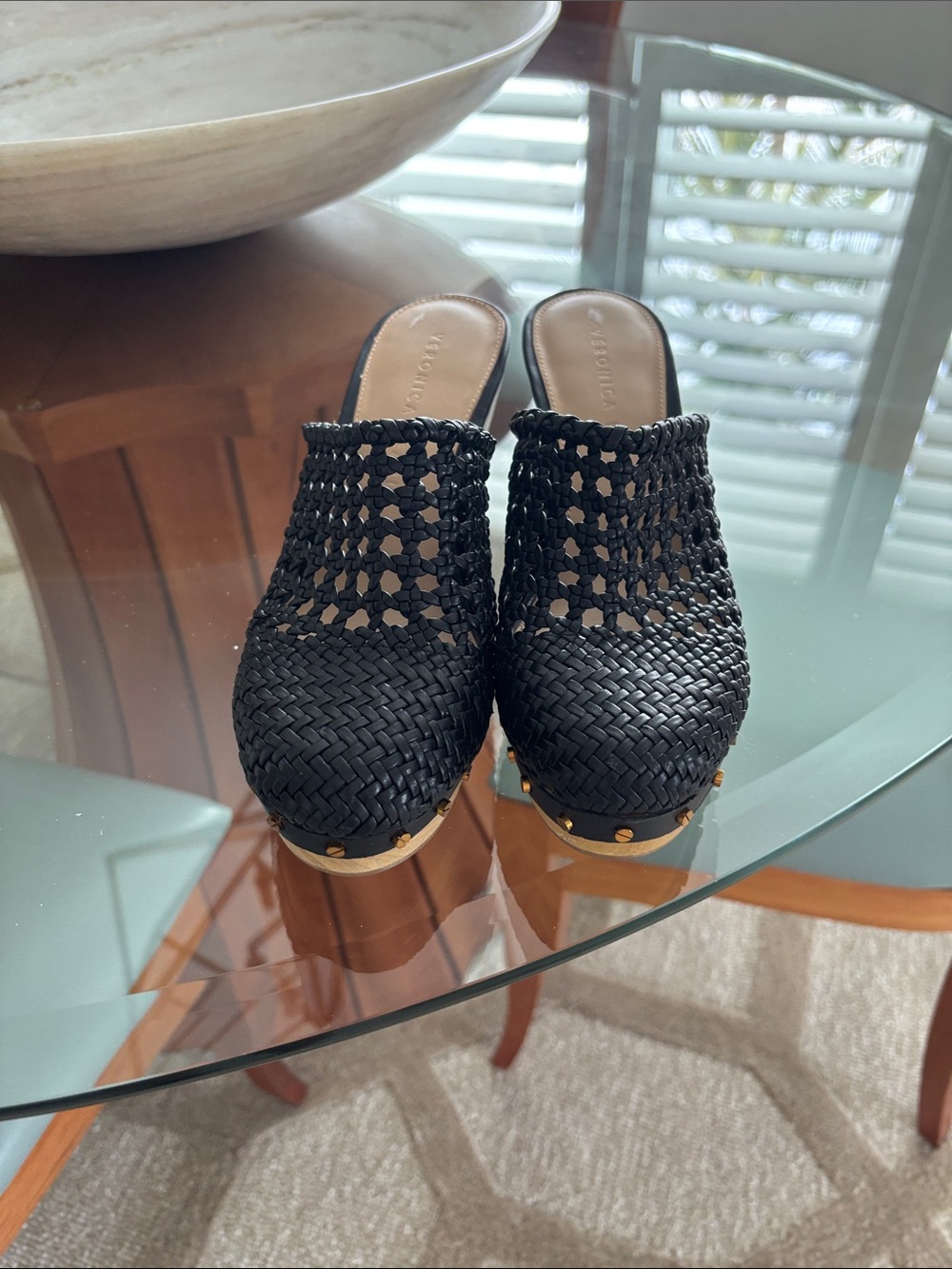 NEW Veronica Beard Black Hardie Clogs